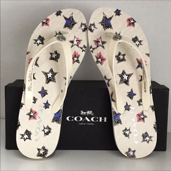 Coach Shoes - Coach flip flop sandals spa shoes
